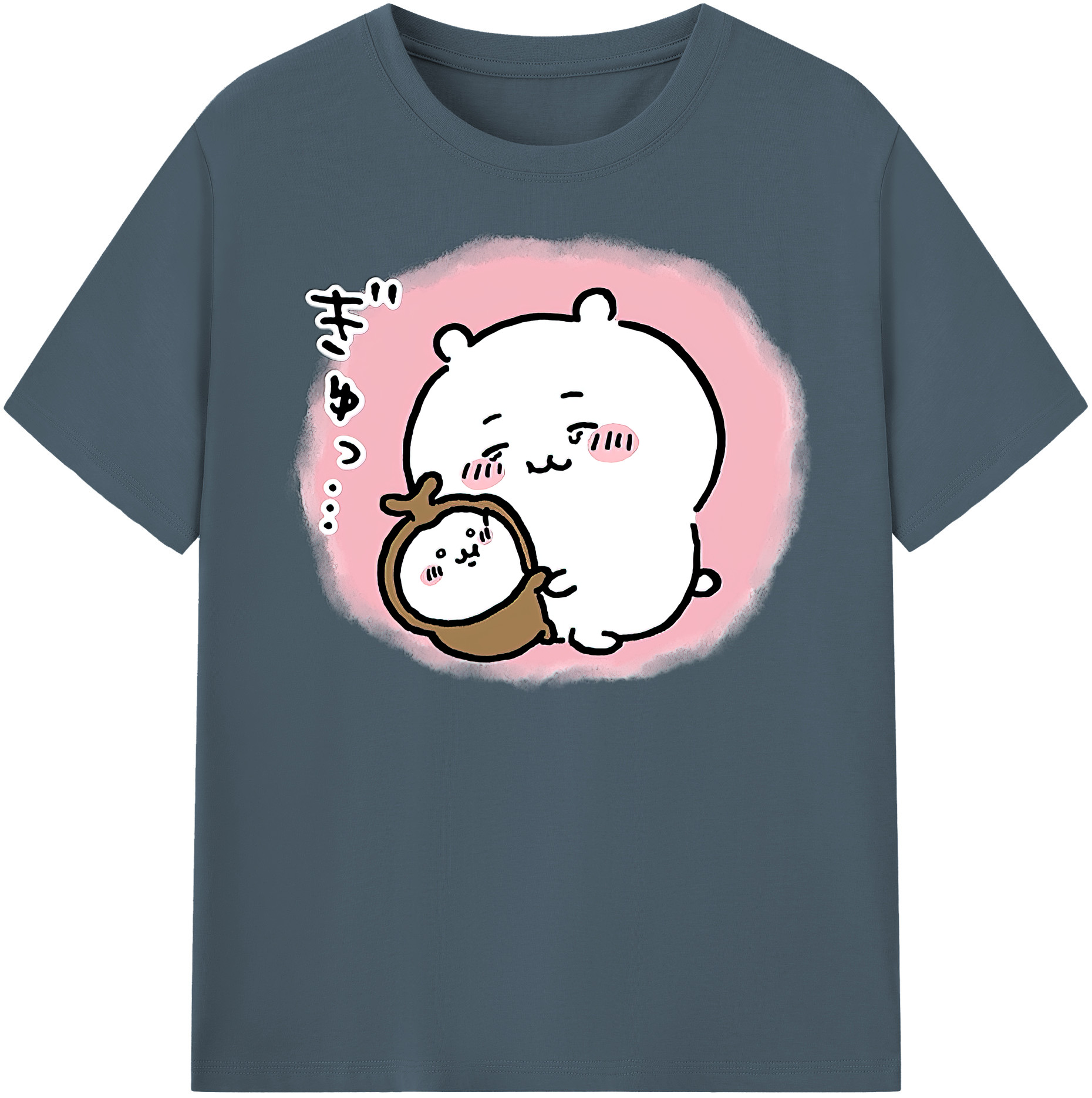 （画像用） ちいかわ ちいかわ Chii-kawa chiikawa 綿100％半袖Tシャツ（フロントプリント）